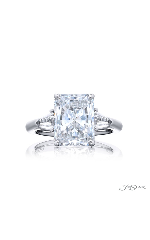 4.02 ct. GIA-Certified Radiant-Cut Diamond Ring with Tapered Baguettes