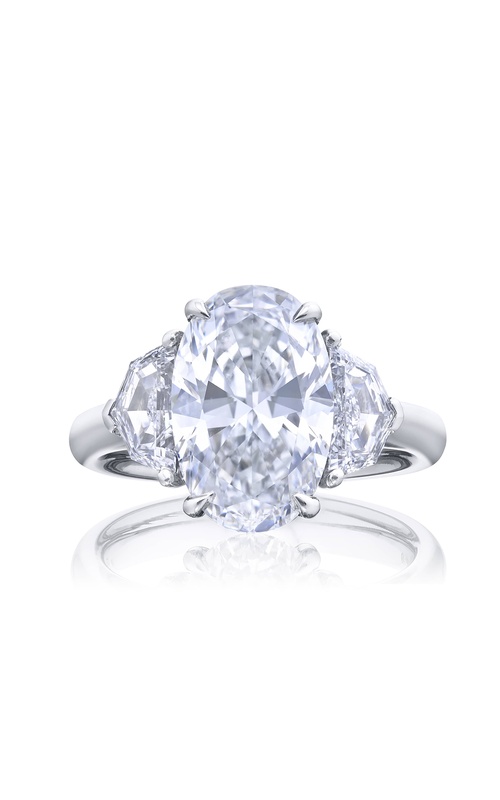 4.02 ct GIA Certified Diamond Ring | Oval-Cut Diamond with Epaulet Diamonds in Platinum | Dazzling Brilliance by Jb Star