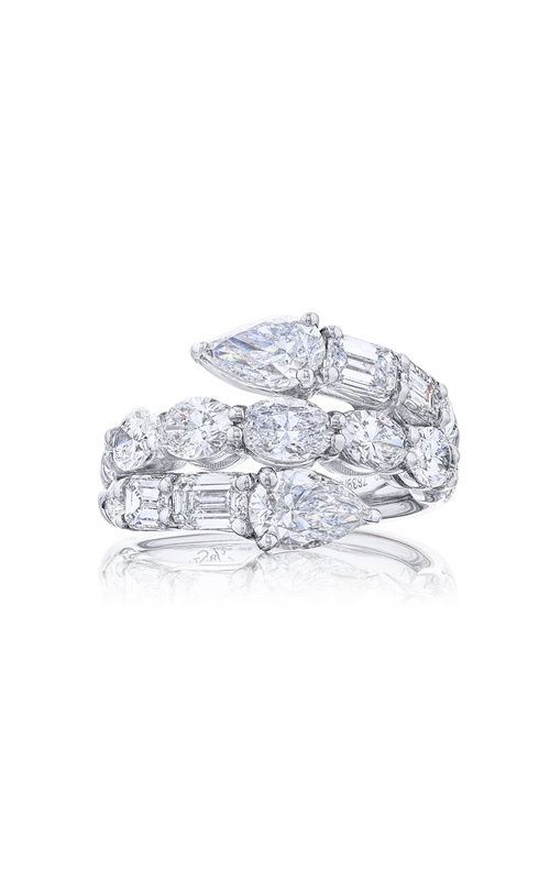 Platinum Pear-Shaped Diamond Certified Twogether Ring