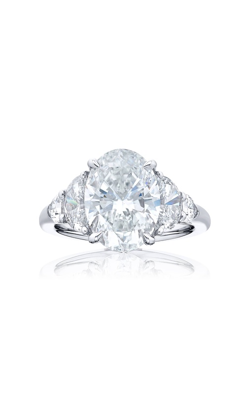 Platinum Oval Diamond GIA Certified Engagement Ring
