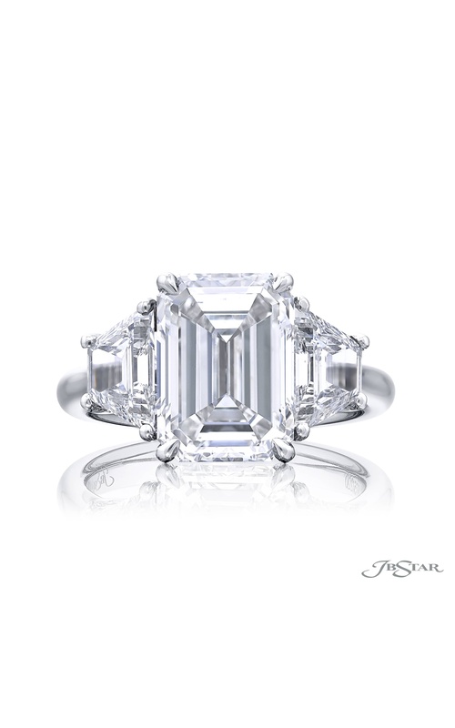 4.51 ct. GIA-Certified Emerald-Cut Diamond Engagement Ring in Platinum