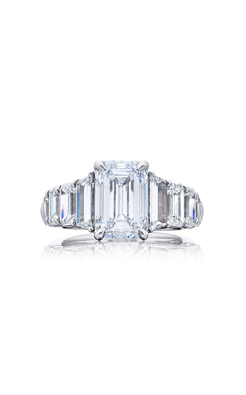 3.90 ct. GIA-Certified Emerald-Cut Diamond Ring in Platinum