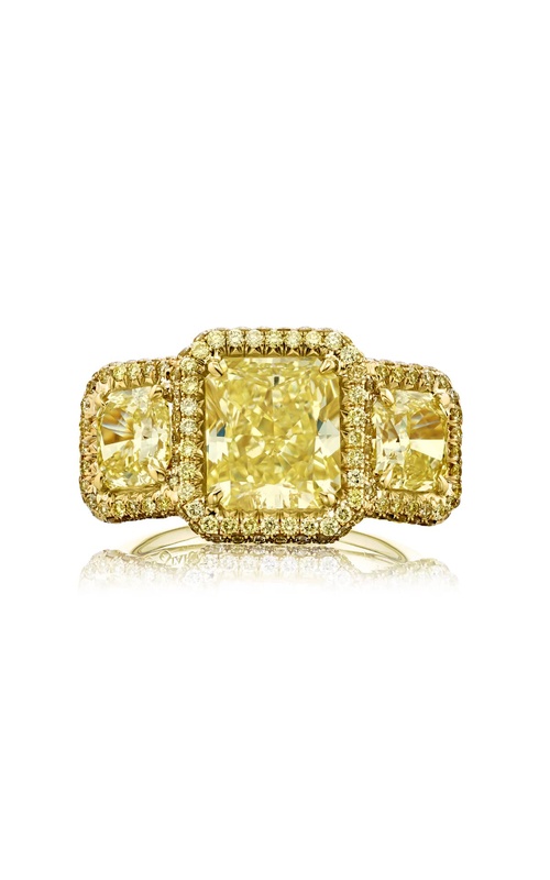 Timeless Fancy Yellow Radiant-Cut Diamond Engagement Ring in 18K Yellow Gold