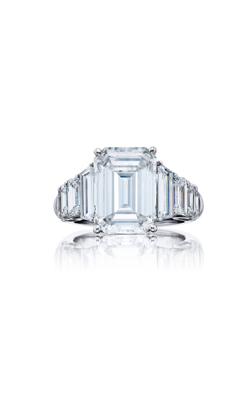 6.21 ct. GIA-Certified Emerald-Cut Diamond Ring in Platinum