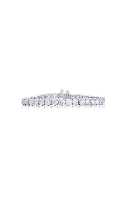 Platinum Round Diamond Bracelet