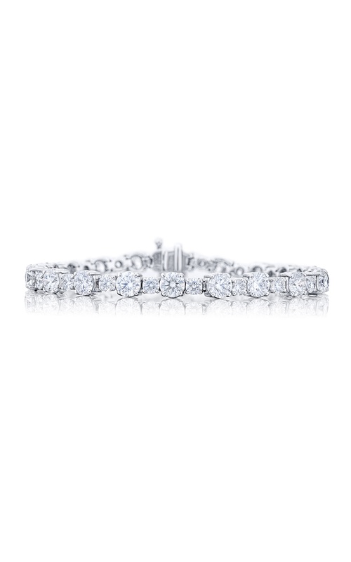 Platinum Round Diamond Bracelet