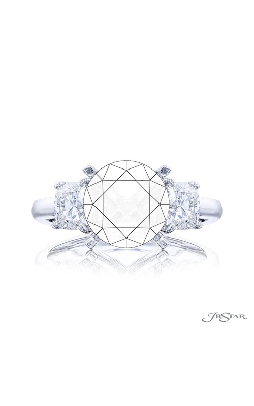 Diamond Semi Mount 1.00 ctw. Cushion Cut Shared Prong