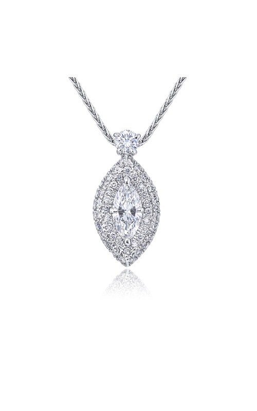 Platinum Marquise Diamond Pendant