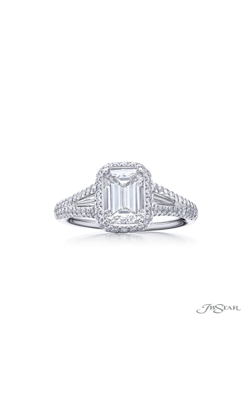 1.37 ct. GIA-Certified Emerald-Cut Diamond Ring in Platinum