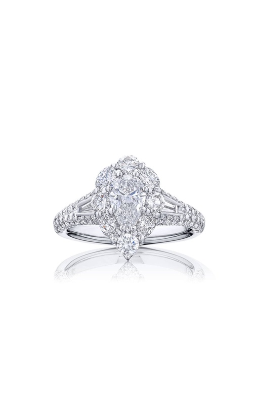 0.70 ct. GIA-Certified Pear-Shaped Diamond Ring in Platinum