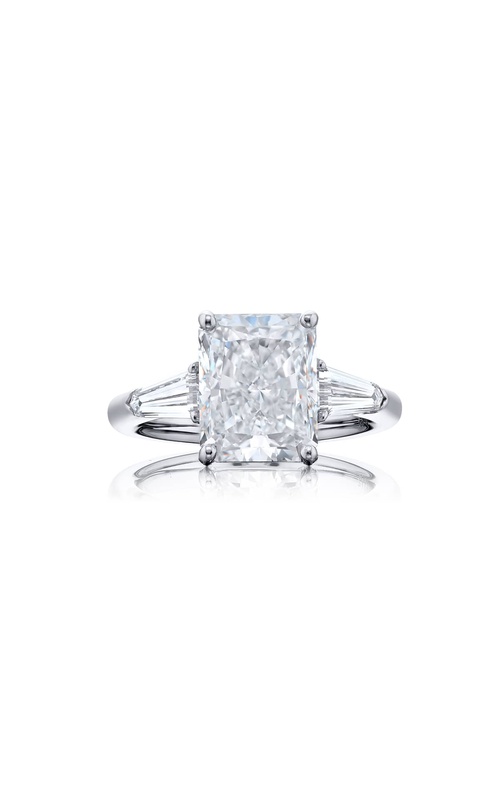 4.51 ct. GIA-Certified Radiant-Cut Diamond Ring with Kite Side Diamonds in Platinum