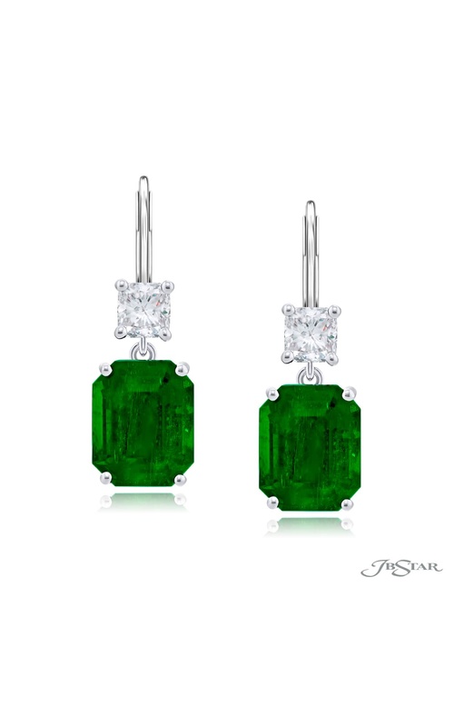 Timeless 6.34 ctw. Certified Colombian Emerald Drop Earrings in Platinum