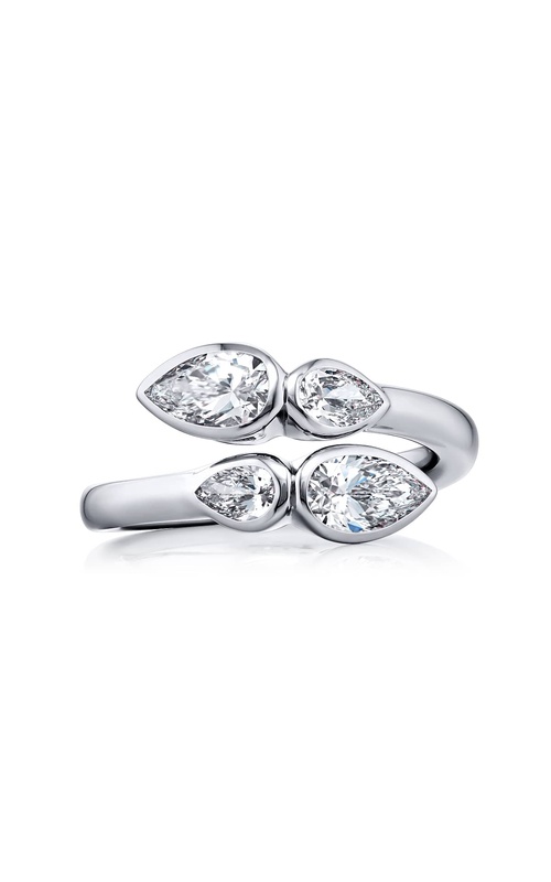 Platinum Pear-Shaped Diamond Certified Twogether Ring