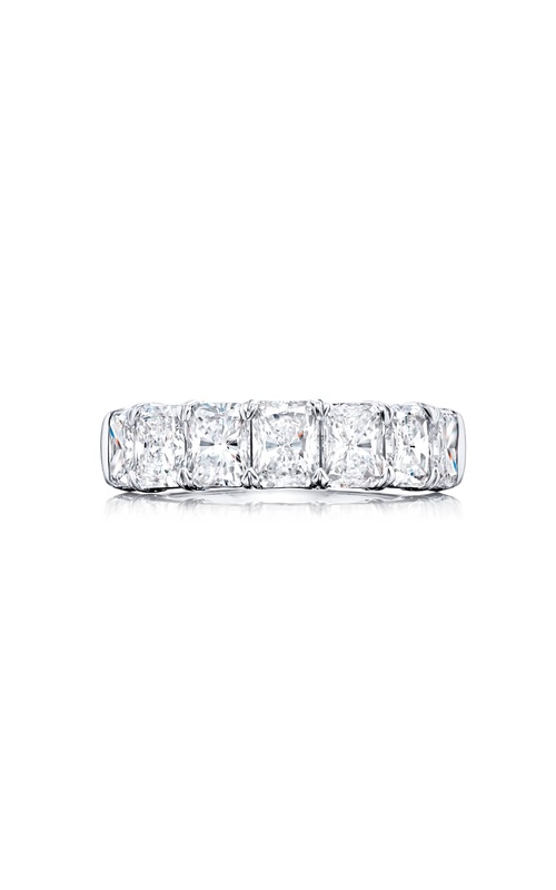 Platinum Radiant-Cut Diamond Band