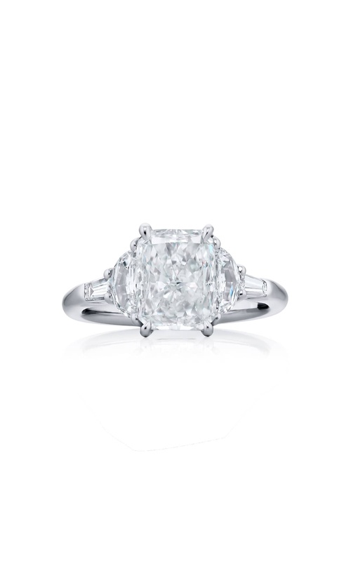 Platinum Radiant-Cut Diamond GIA Certified Engagement Ring