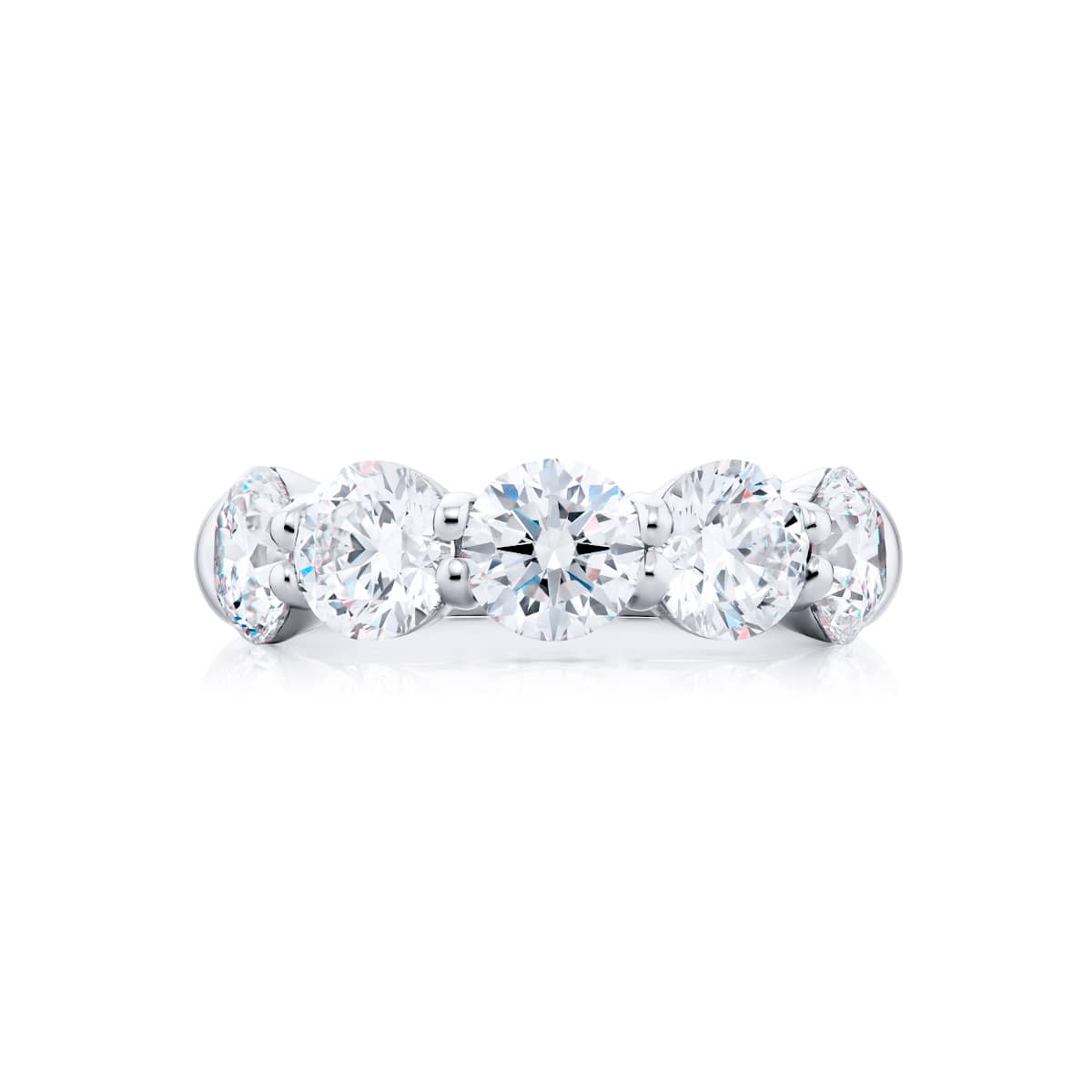 Platinum Round Diamond Certified Band