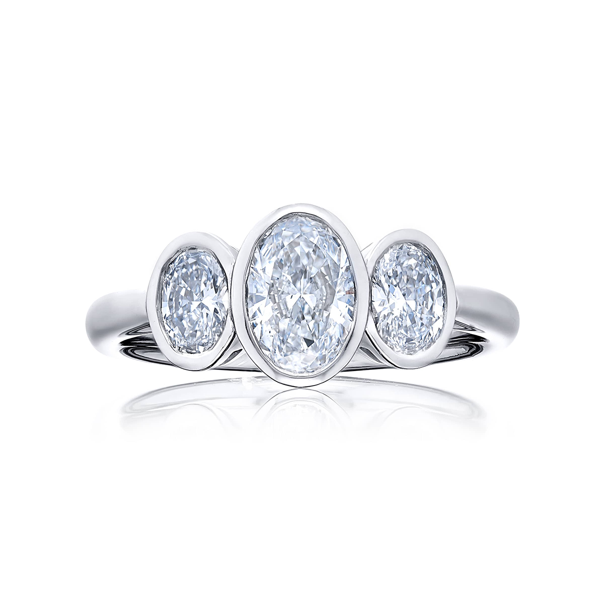 Platinum Oval Diamond GIA Certified Engagement Ring
