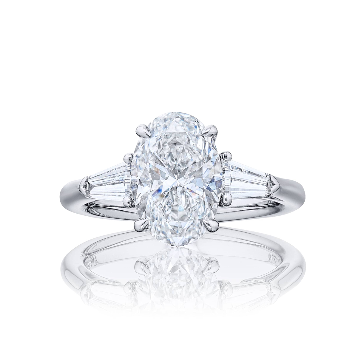 Platinum Oval Diamond GIA Certified Engagement Ring