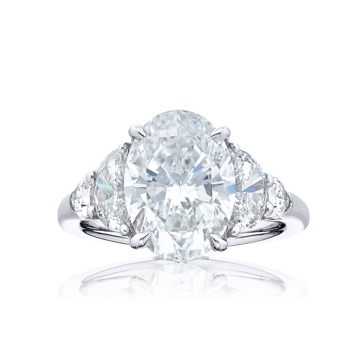 Platinum Oval Diamond GIA Certified Engagement Ring