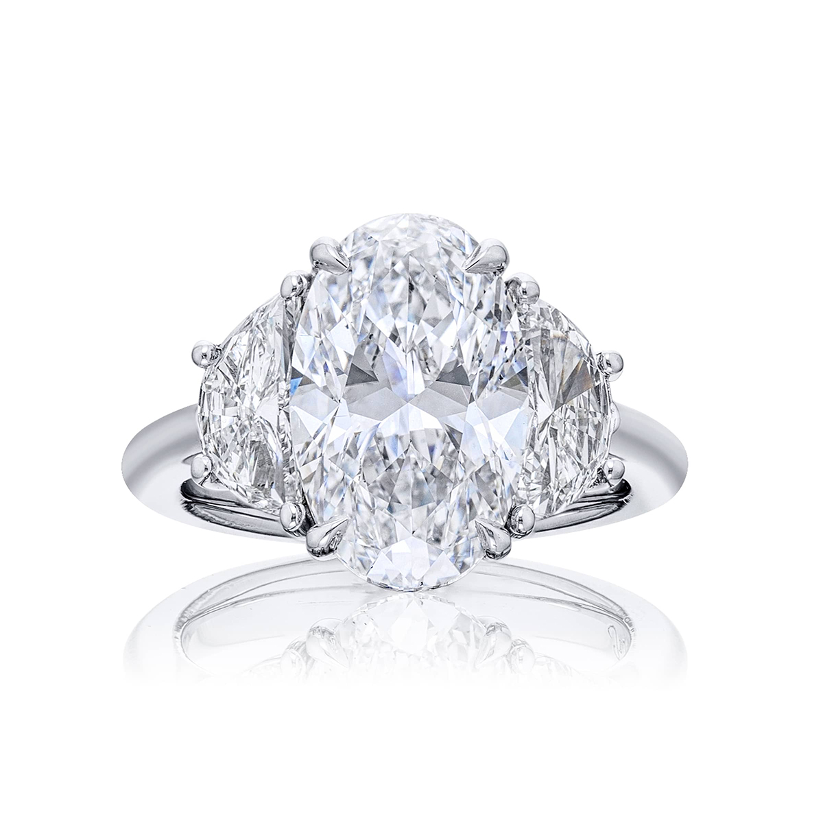 Platinum Oval Diamond GIA Certified Engagement Ring