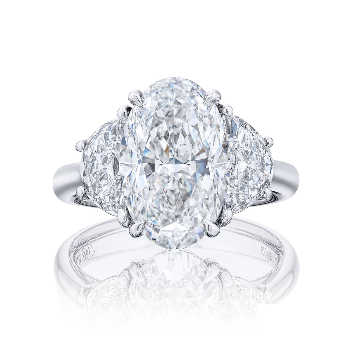 Platinum Oval Diamond GIA Certified Engagement Ring