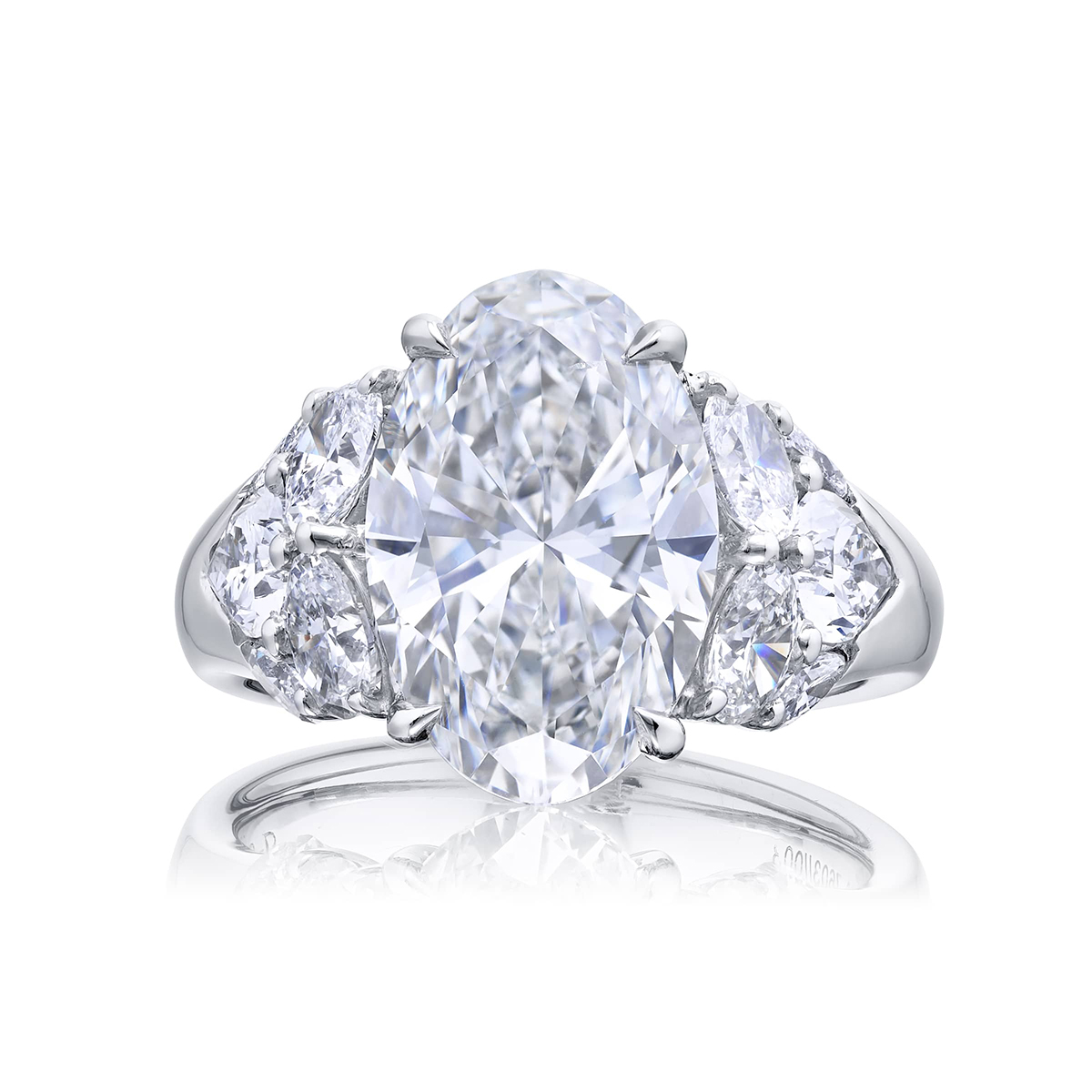 Platinum Oval Diamond GIA Certified Engagement Ring