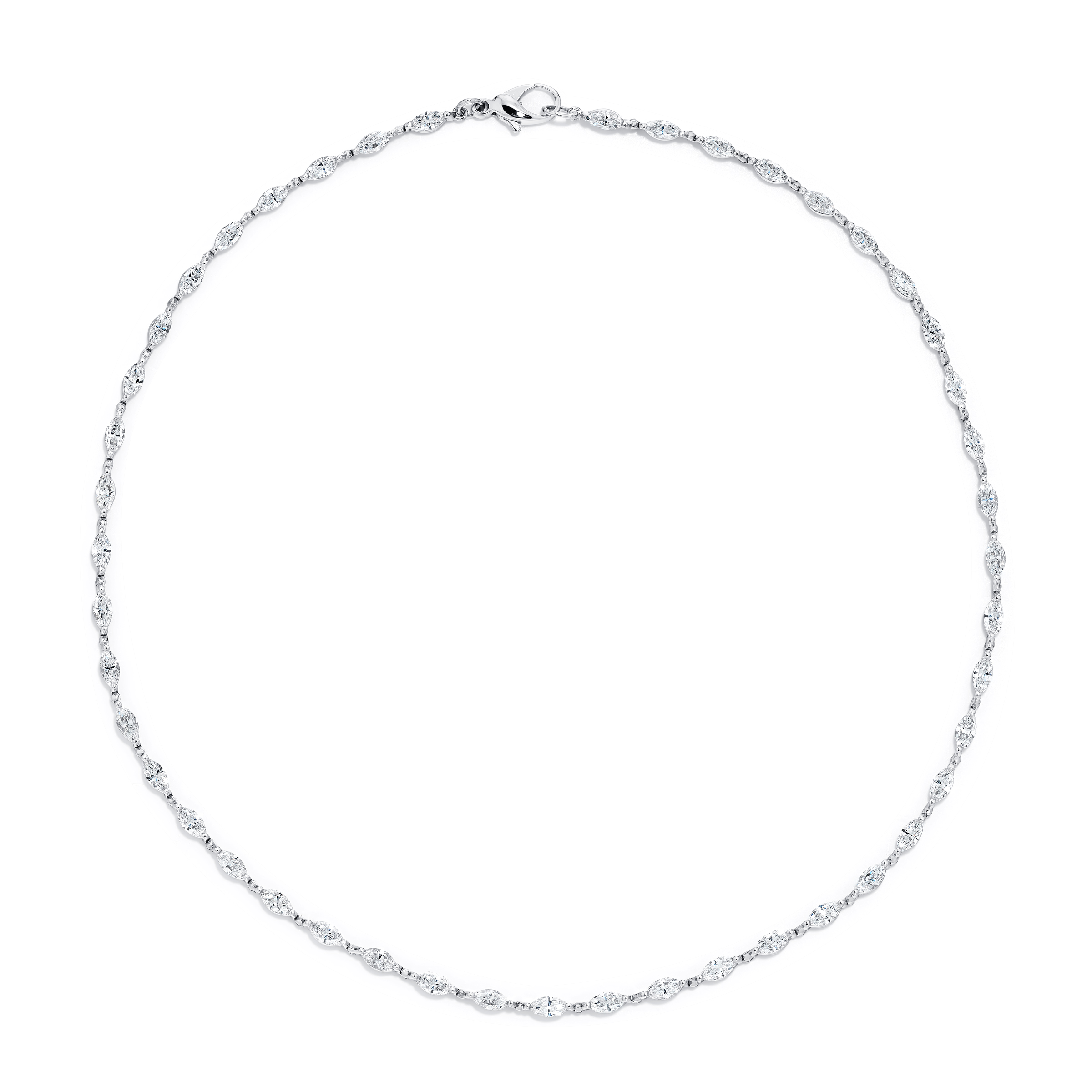 Platinum Marquise Diamond Necklace