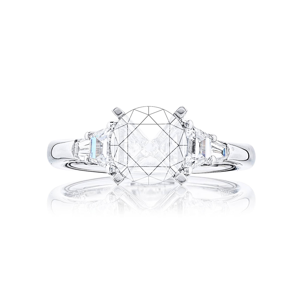 Tapered Baguettes & Trapezoid Diamond Semi Mount