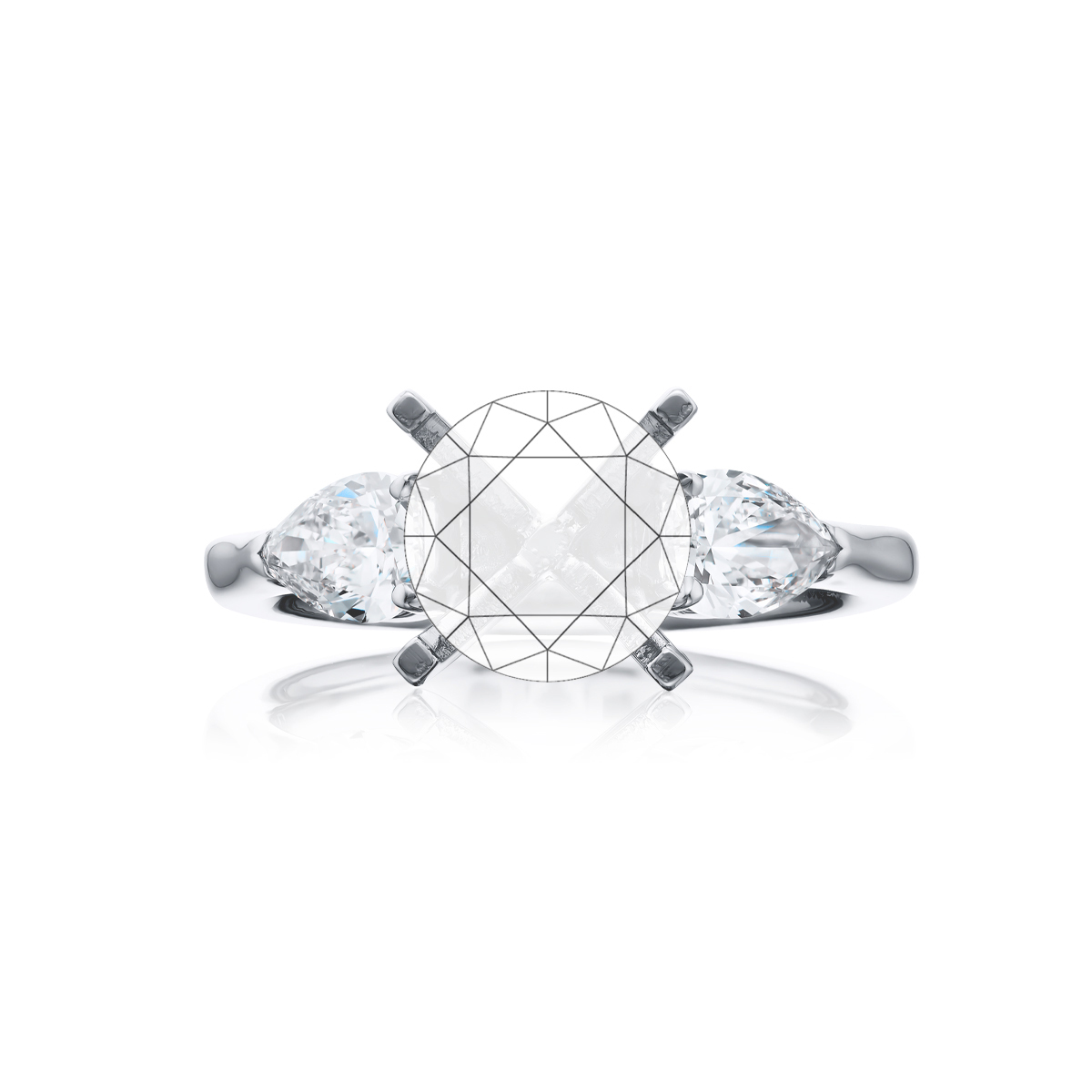 Pink sapphire and diamond ring 2.04 ct. oval pink sapphire