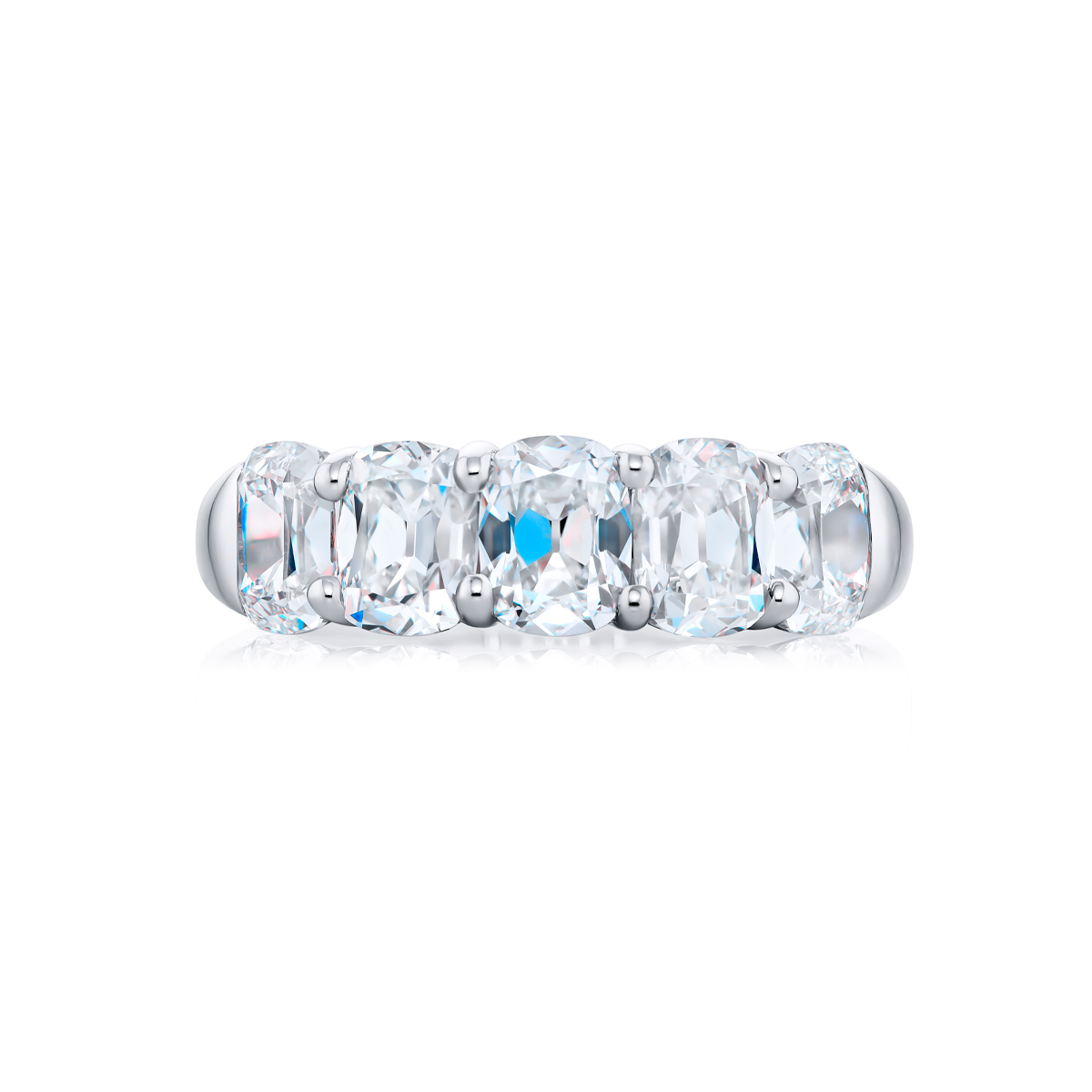 Platinum Diamond Single-Row Band