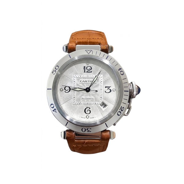 29MM SS CARTIER SANTOS GALBEE, WHITE ROMAN DIAL, QUARTZ MOVEMENT