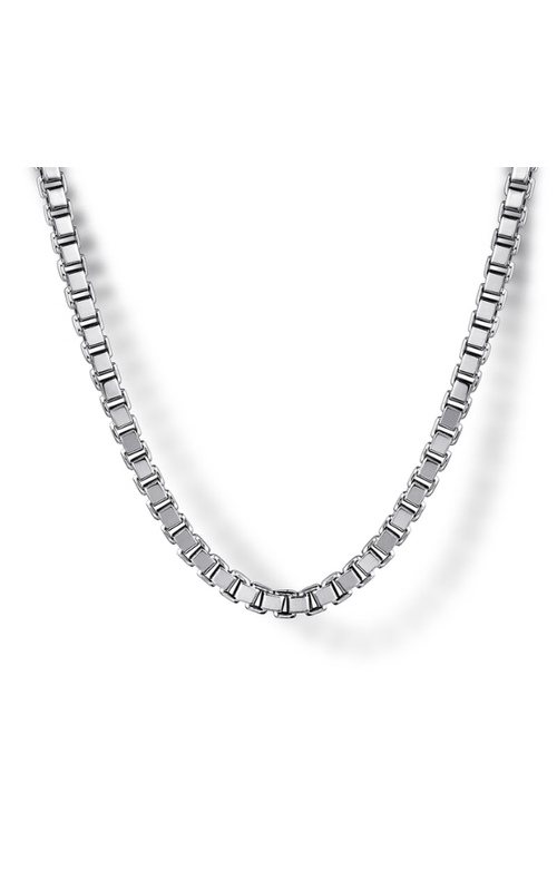 STERLING SILVER MEN'S SOLID BOX CHAIN NECKLACE, 22, 2.5MM, S#S2373294