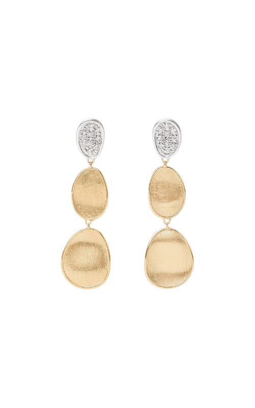 18KY MARCO BICEGO LUNARIA EARRINGS, DIAS=0.16CTW