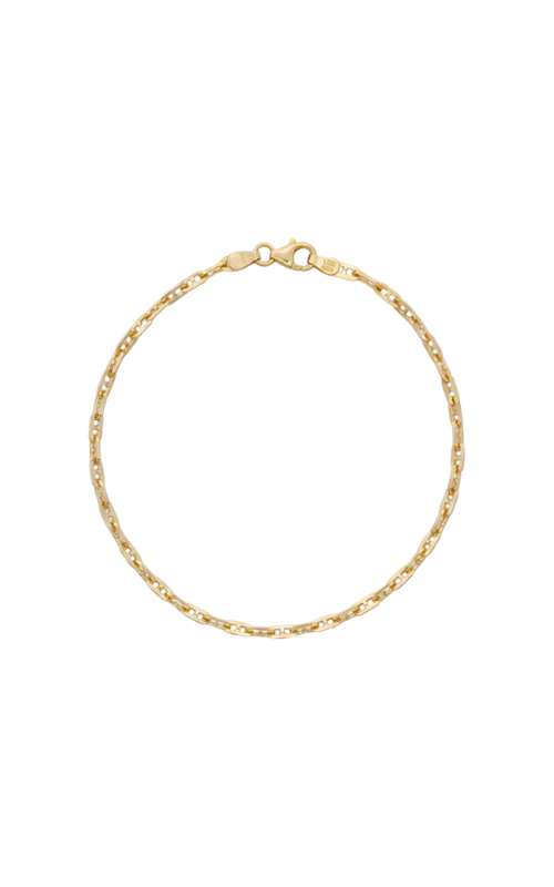14KY GUCCI LINK BRACELET, 3MM, 6.5, LOBSTER CLASP