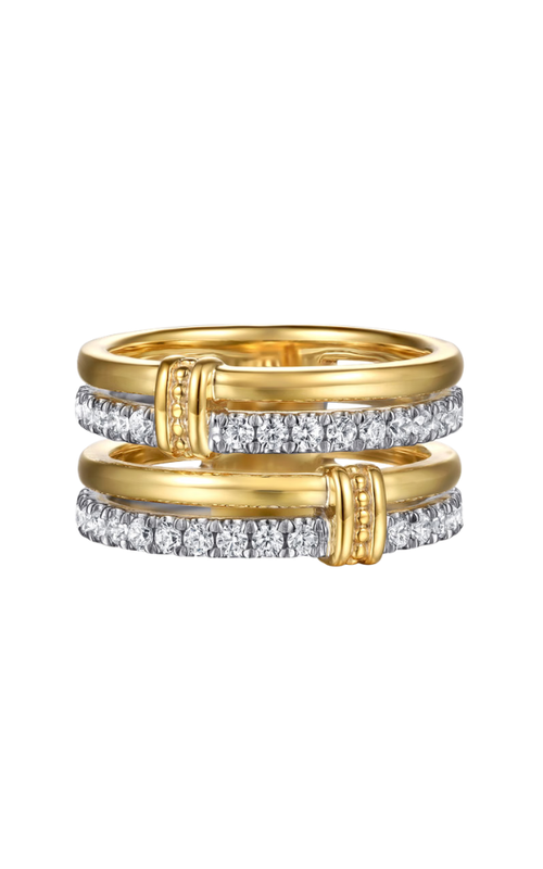 14KY/WG EASY STACKABLE RING BUJUKAN, SIZE 6.5, DIAS=0.61CTW, S#S2366763