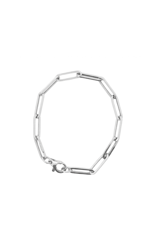 14KW HOLLOW PAPERCLIP CHAIN BRACELET, 15X4MM LINK, 7, LOBSTER CLASP
