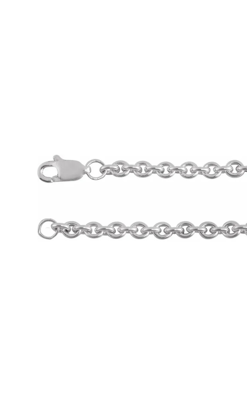 STERLING SILVER CABLE CHAIN, 20, 2.8MM, POLISHED WITH LOBSTER CLASP