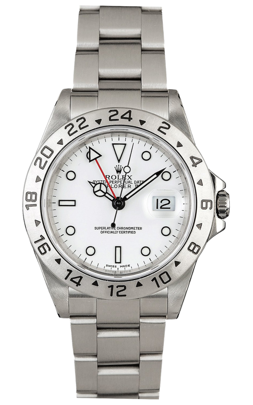 40MM SS EXPLORER II POLAR, WHITE DIAL, OYSTER BRACELET, BOX, SERIAL#A918370