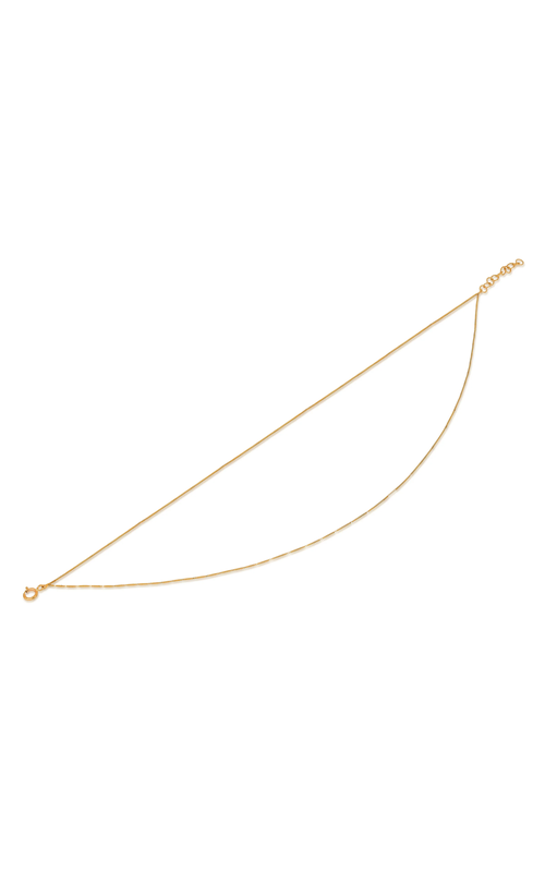 14KY DOUBLE STRAND GOLD ANKLET WITH SPRING CLASP, 6INCHES LONG