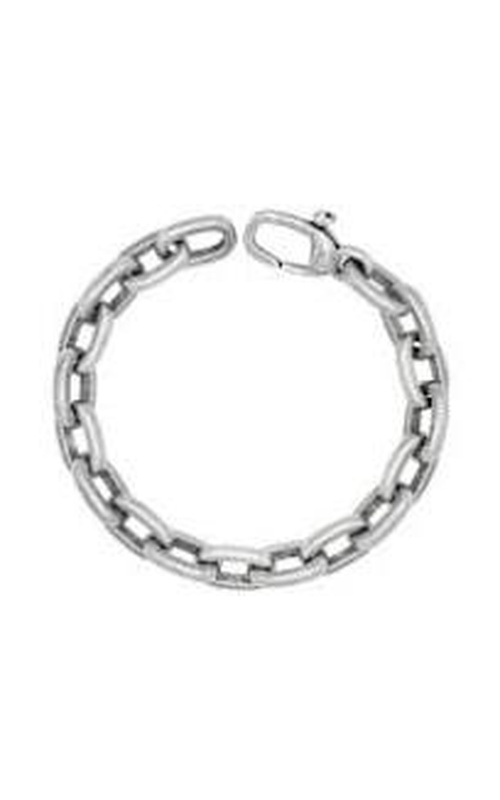 STERLING SILVER OVAL LINK BRACELET, 8 LENGTH, LARGE LOBSTER CLASP.