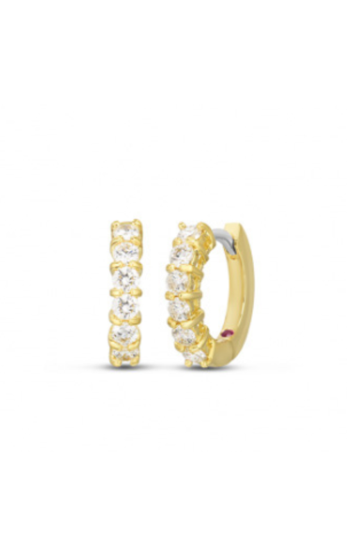 18KYG 0.70 DIAMOND HUGGIE HOOP, 15MM HINGED HOOP