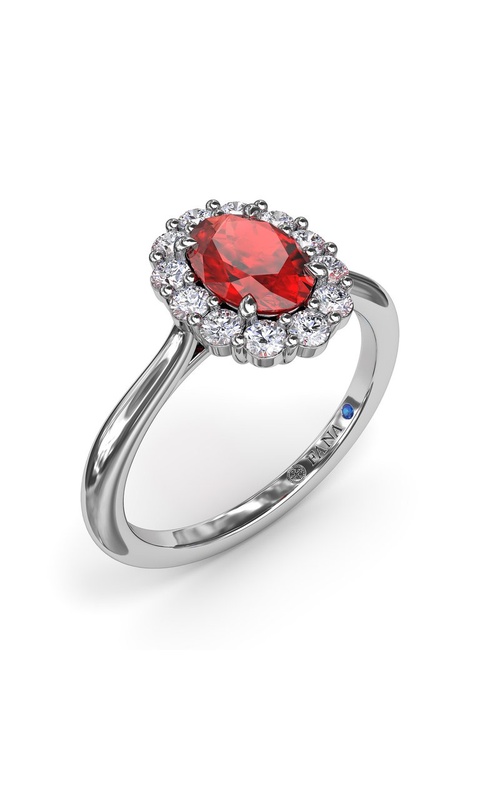 14KW 1.34CTW DIAMOND AND RUBY BEZEL SET RING