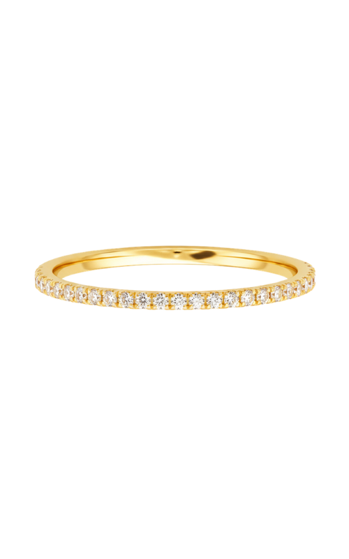 14KY PETIT DIAMOND ETERNITY RING, 57FC=.30CT, SIZE 8