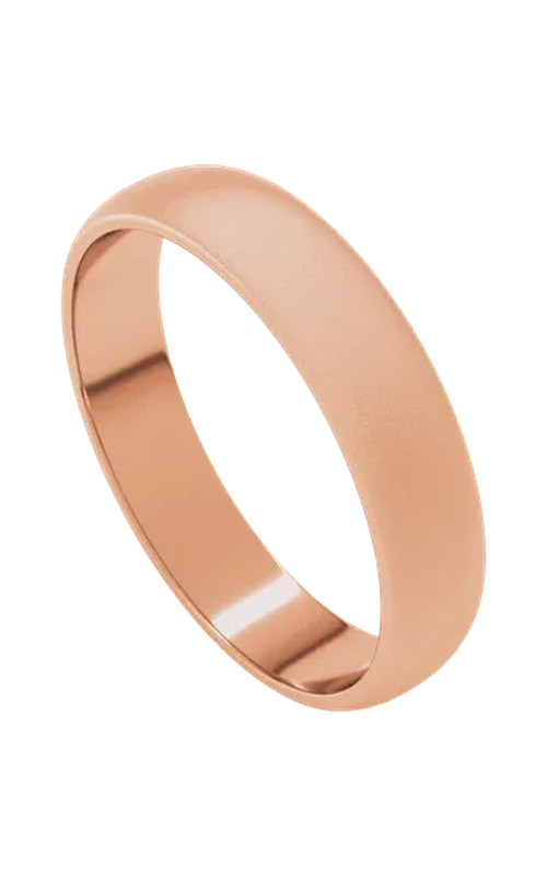 14KR HALF ROUND 4MM COMFORT FIT WEDDING BAND, SIZE 10.5