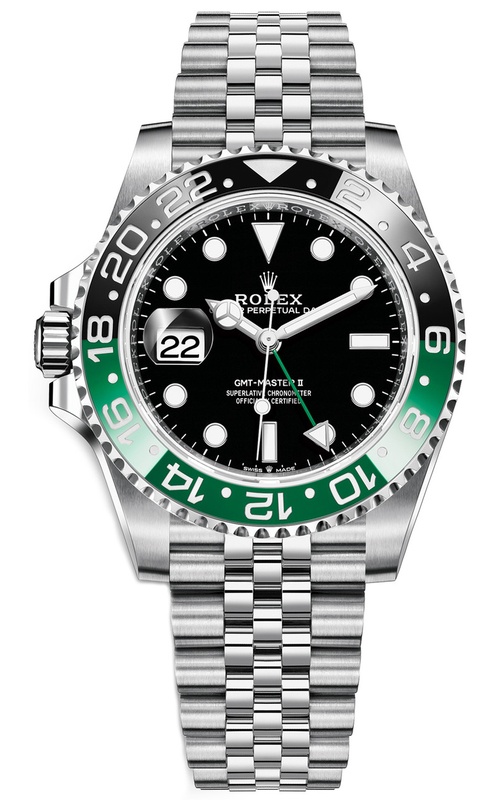 40MM SS GMT-MASTER II 'LEFTY' BLACK INDEX DIAL GREEN/BLACK BEZEL JUBILEE BRACELET W-97JA09 S#773534L