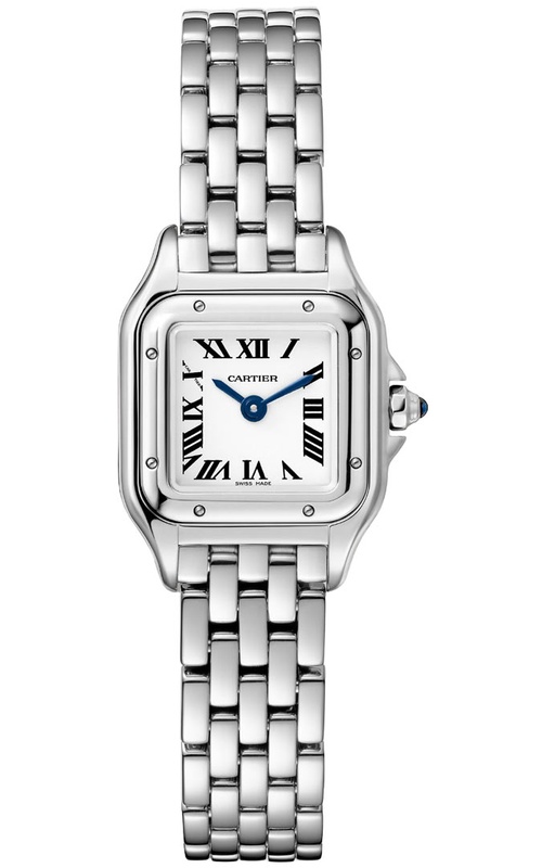 30MMX22MM SS SMALL PANTHERE DE CARTIER ON PANTHER LINK BRACELET