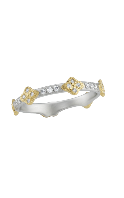 SS/18KYG DIAMOND ETERNITY RING THERE ARE SIX DIAMOND SHAPE IN YELLOW GOLD WITH FOUR ROUND DIAMOND CL