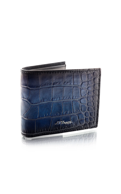 ST DUPONT BLUE WALLET PORTEFEUILLE 6CC ATELIER