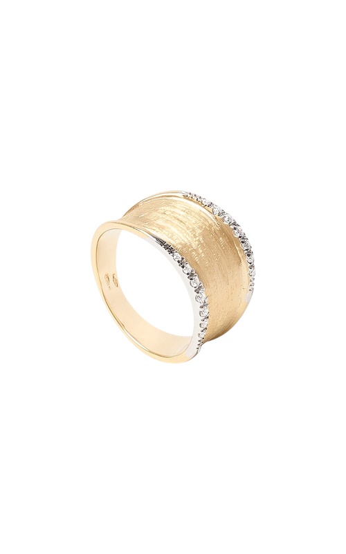 18KY/WG LUNARIA MEDIUM BAND W/ DIAMONDS, 0.15CTW