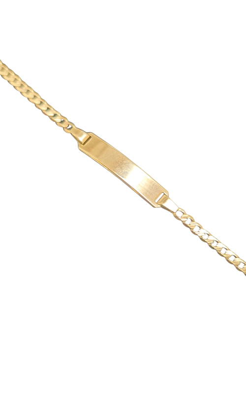 14KY BABY ID BRACELET 'SMALL', 1.42grams, 5 1/4, W/ SIZING RING